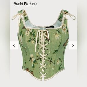 Renaissance Corset Lace-up U-Back 10 Bones Vest